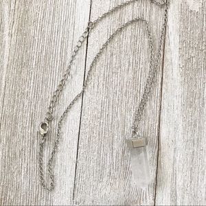 Silver Crystal Necklace